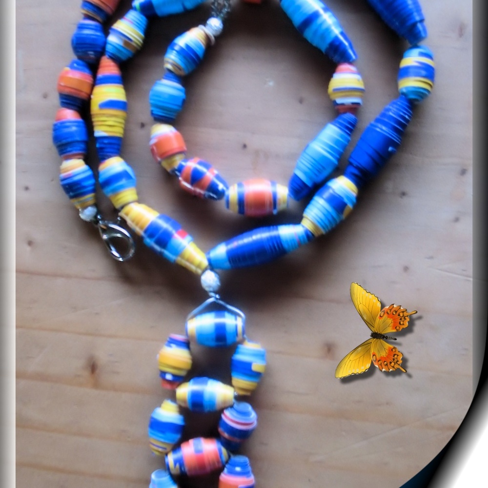 Mardi Gras Necklace Set w Free Gift